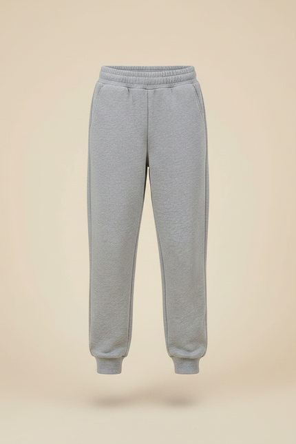 Pantalon Gris Jogging Molletonné Enfant Décontracté - vue 3