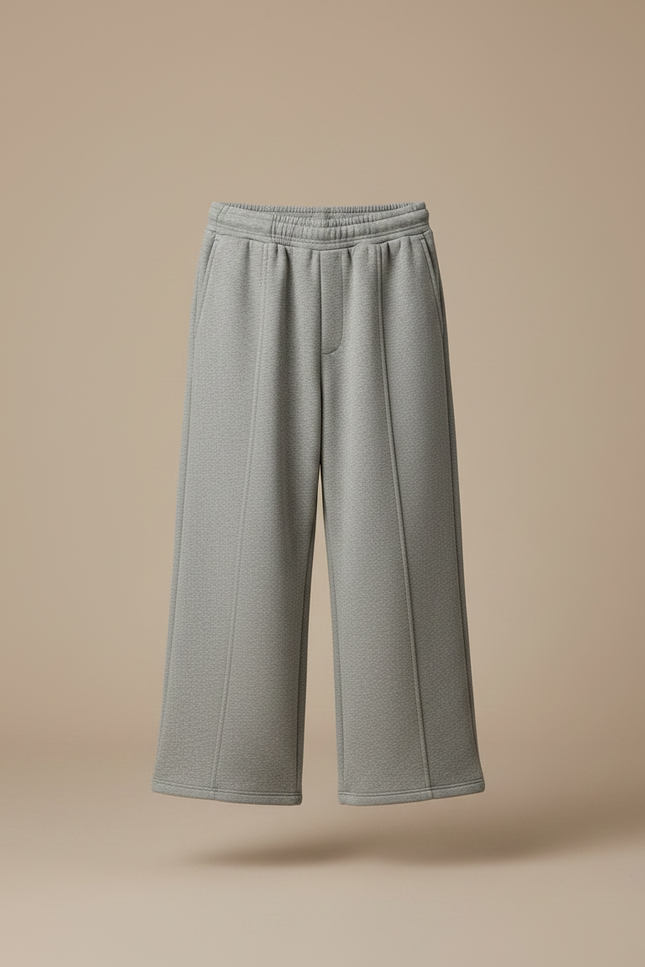 Pantalon Gris Molletonné Ample Décontracté Enfant - vue 3