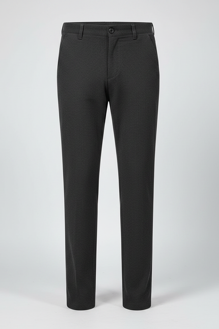 Pantalon Gris Côtelé Slim Chaud Homme - Cordé - vue 3