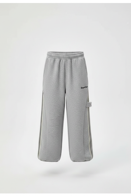 Pantalon Gris Ample Décontracté Coton Garçon - Molleton - vue 3