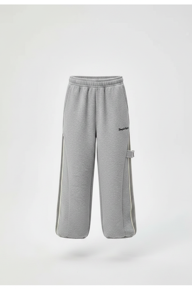 Pantalon Gris Ample Décontracté Coton Garçon - Molleton - vue 3