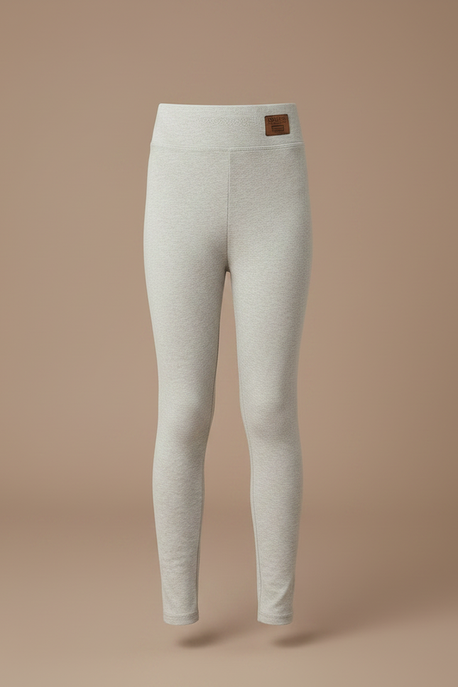 Pantalon Gris Extensible Confortable Uni Fille - Molleton - vue 3