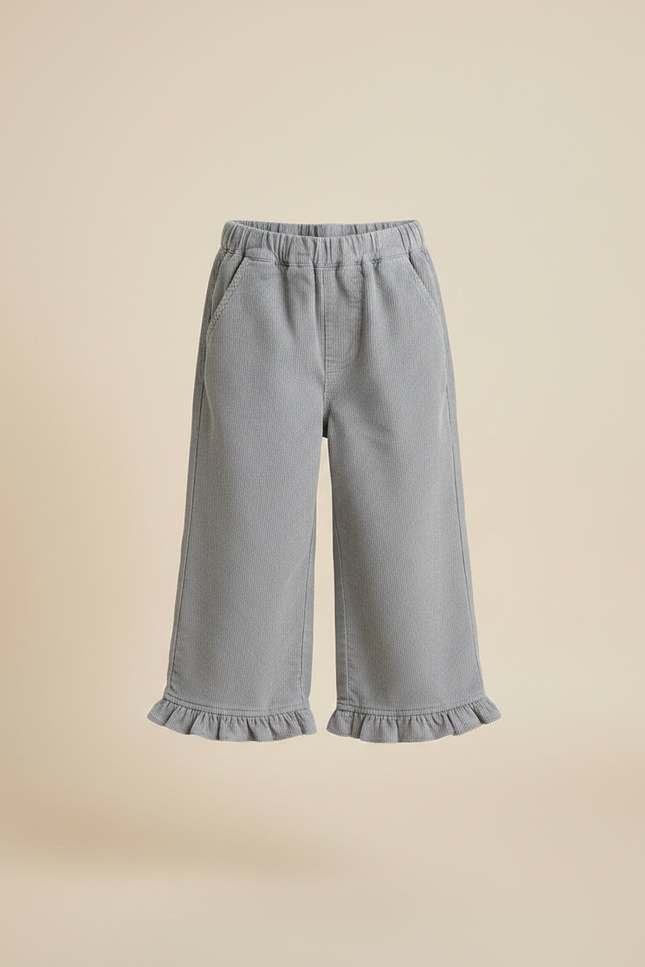 Pantalon Capri Gris - Cordé - vue 3