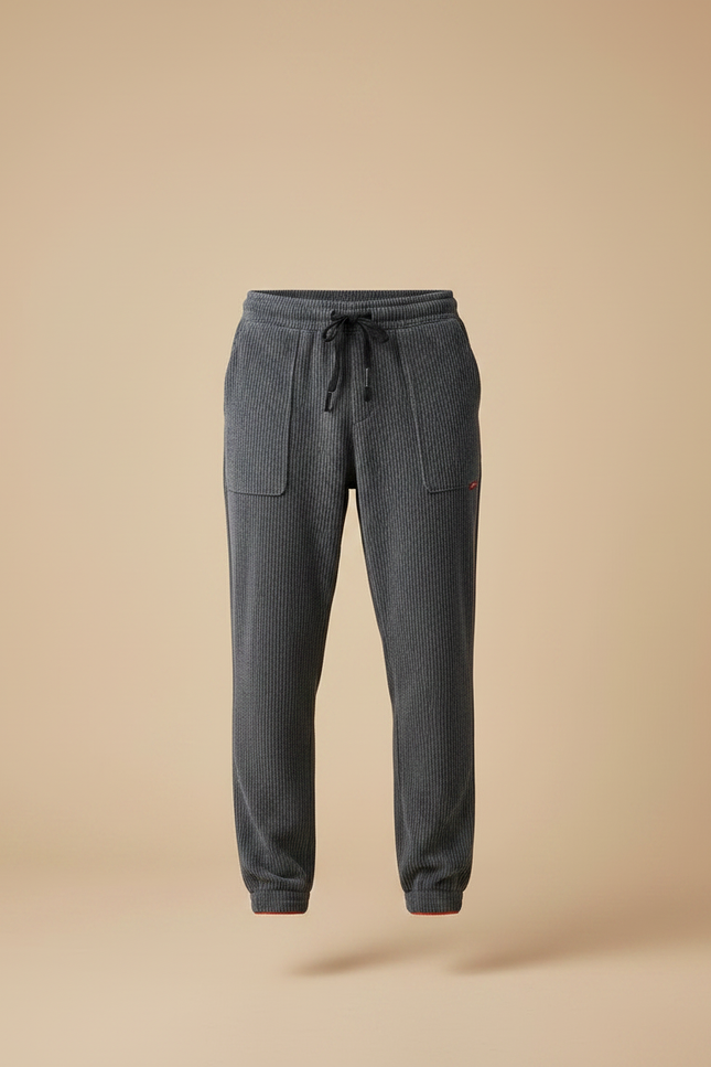 Pantalon Rayé Gris Homme - Cordé - vue 3