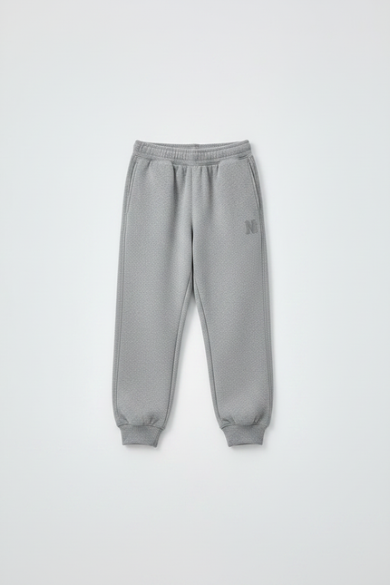 Pantalon Gris En Molleton Confortable Ample Enfant - vue 3