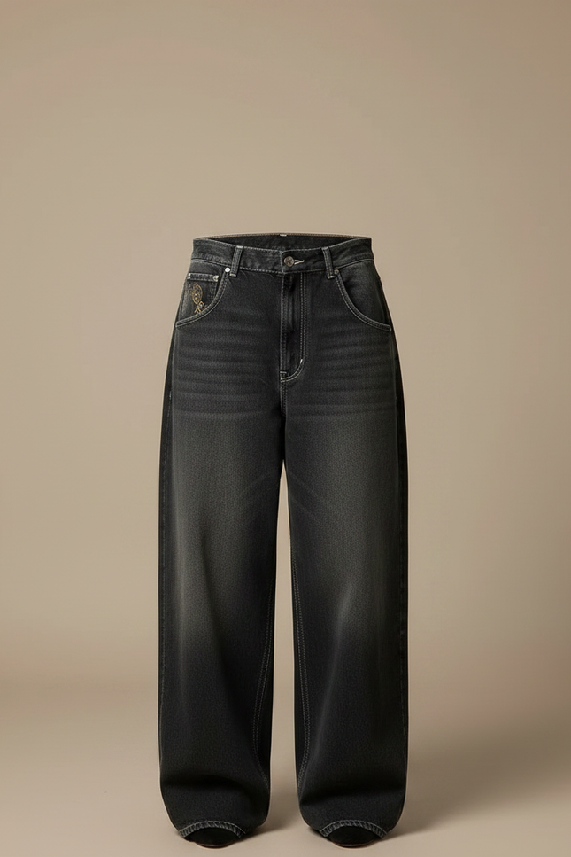 Pantalon Gris Taille Basse - Jean - vue 3