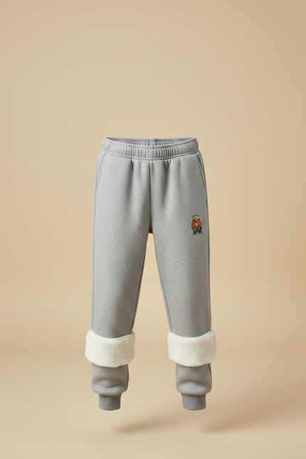 Pantalon Gris Molletonné Doublé Polaire Enfant Garçon - vue 3