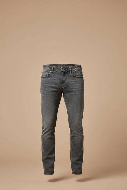 Pantalon Gris Slim Fit Denim Homme Tendance - Jean - vue 3
