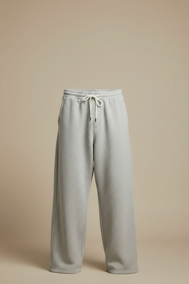 Pantalon Gris Ample Décontracté Cordon Homme - Molleton - vue 3