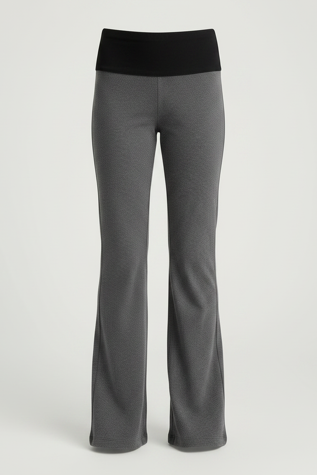 Pantalon Gris Évasé Confortable Sport Fille - Maille - vue 3