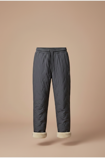 Pantalon Gris Matelassé Enfant Chaud Doublé Hiver - Polyester - vue 3