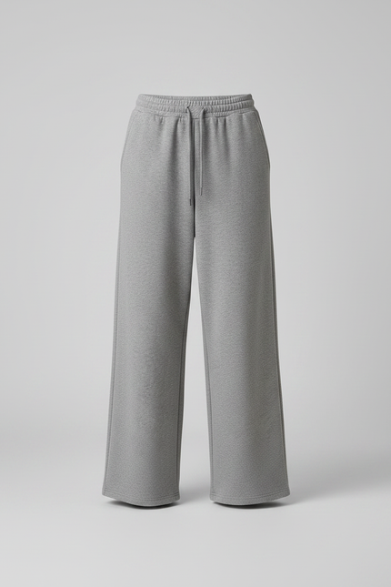 Pantalon Gris 7c30 - Molleton - vue 3