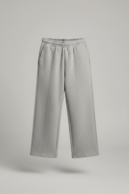 Pantalon Gris Ample Décontracté Enfant Molletonné - vue 3