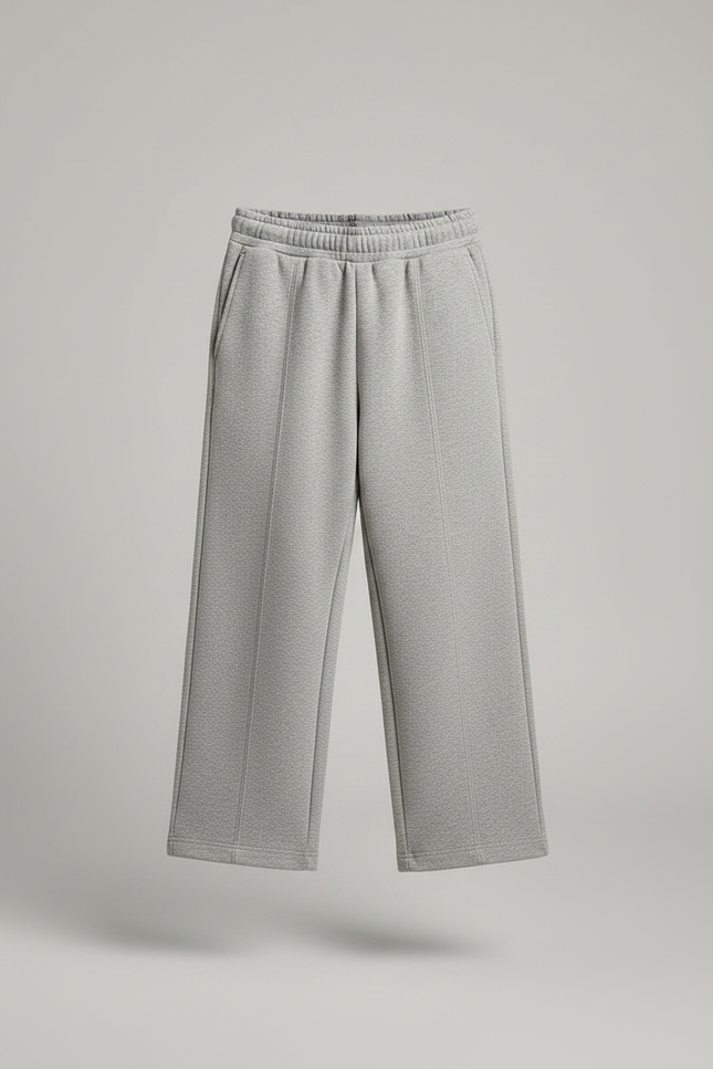 Pantalon Gris Ample Décontracté Enfant Molletonné - vue 3