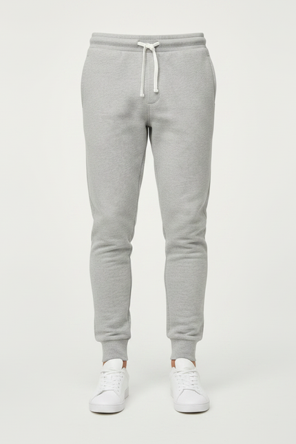 Pantalon Gris Homme Jogging Slim Fit Sport - Molleton - vue 3
