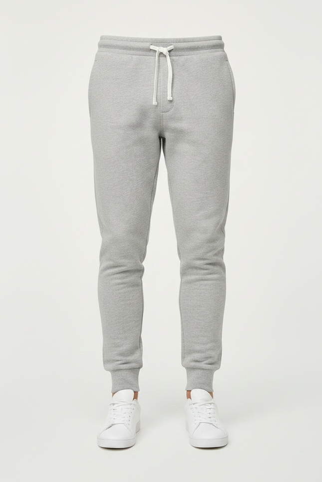 Pantalon Gris Homme Jogging Slim Fit Sport - Molleton - vue 3