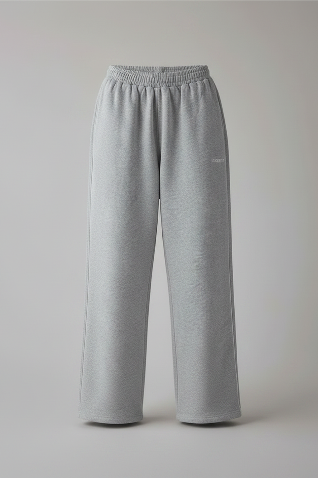 Pantalon Gris Ample Molletonné Sport Femme - vue 3