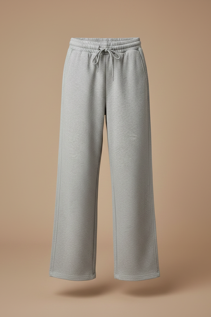Pantalon Gris Ample Coton Décontracté Fille - Molleton - vue 3