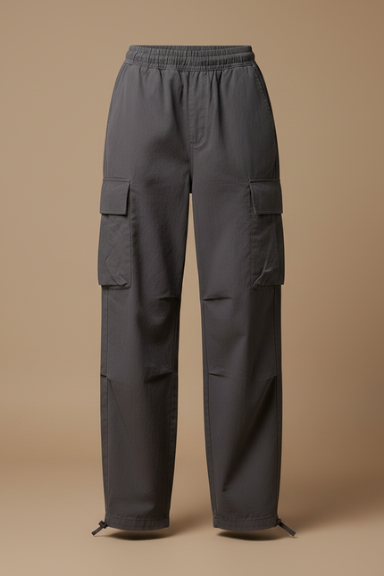 Pantalon Cargo Militaire Femme Gris - Toile - vue 3