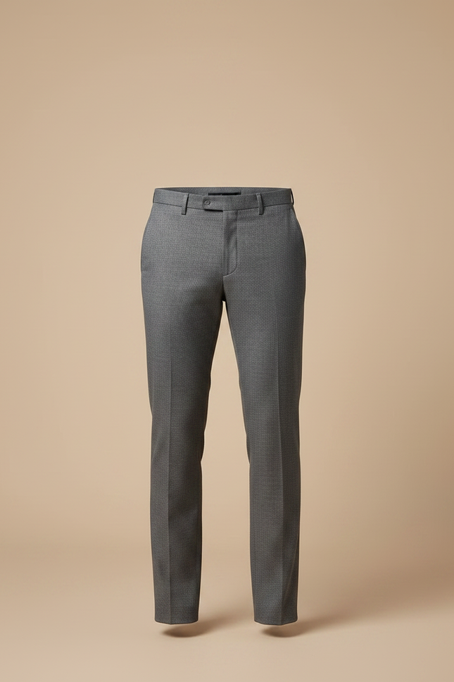 Pantalon Gris Slim Habillé Élégant Business Homme - Laine - vue 3