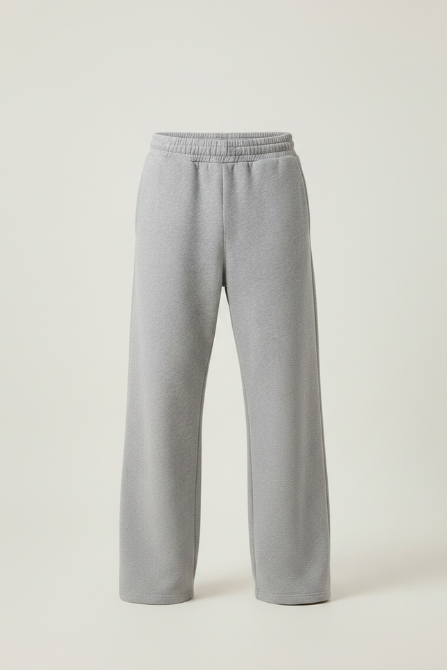 Pantalon Gris Ample Molletonné Confortable Décontracté - vue 3