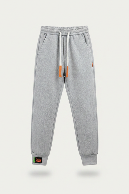Pantalon Gris Jogging Coton Confortable Décontracté Homme - Molleton - vue 2