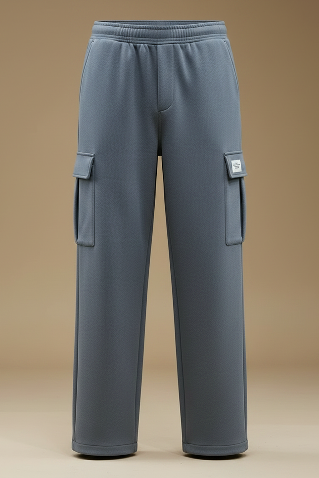 Pantalon Gris Bleu - Molleton - vue 3